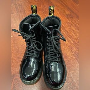 Black DR. Marten kids size 4 boots